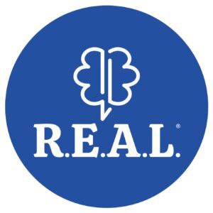 R.E.A.L. Discussion circular logo